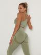 Yoga Anzug Damen Sport BH Lila Fitness Leggings High Waist