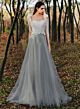 Prinzessin A Linie Herz Ausschnitt Spaghettiträger Brautkleid Rückenausschnitt Tüll Blumen