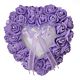 Schöne Hochzeit Ringkissen Herz Lavendel Blumen Mit Perlen Strass