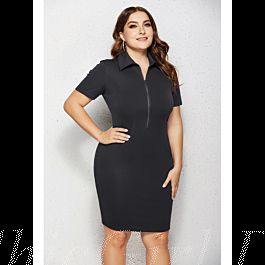 Etuikleid Große Größen Pencil Kleid Schwarz Für Mollige ...