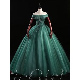 Prinzessin Ballkleid Grun